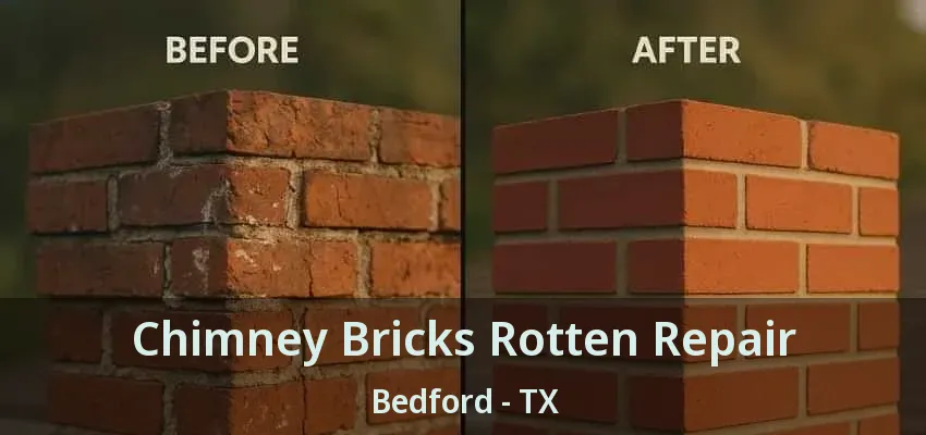 Chimney Bricks Rotten Repair Bedford - TX