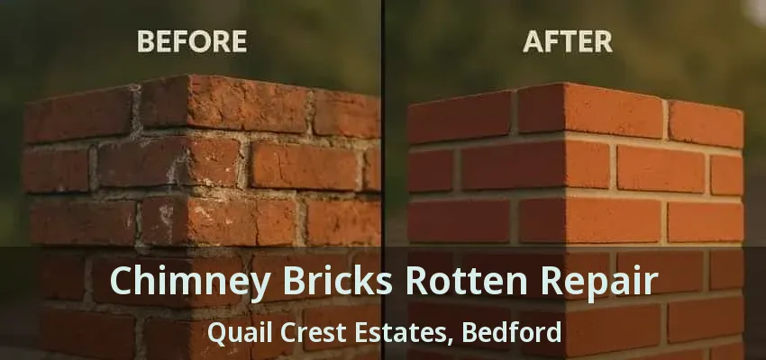 Chimney Bricks Rotten Repair Quail Crest Estates, Bedford - TX