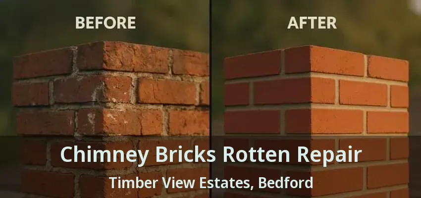 Chimney Bricks Rotten Repair Timber View Estates, Bedford - TX