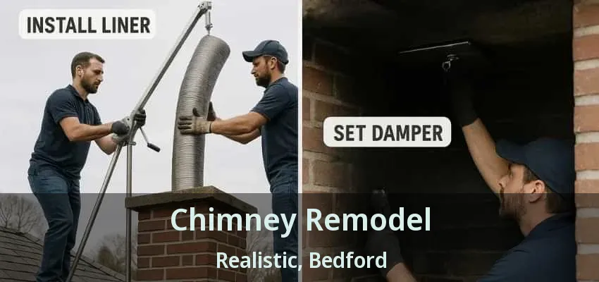 Chimney Remodel Realistic, Bedford - TX