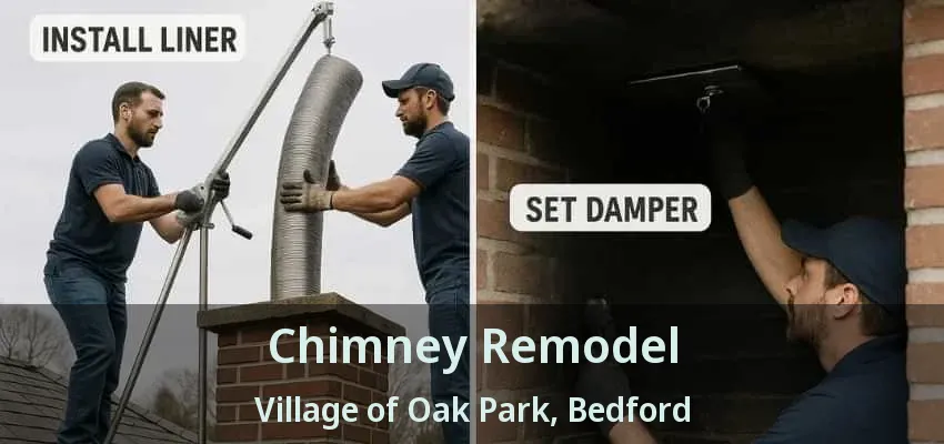 Chimney Remodel Village of Oak Park, Bedford - TX