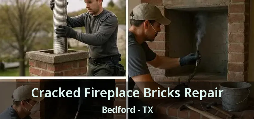Cracked Fireplace Bricks Repair Bedford - TX