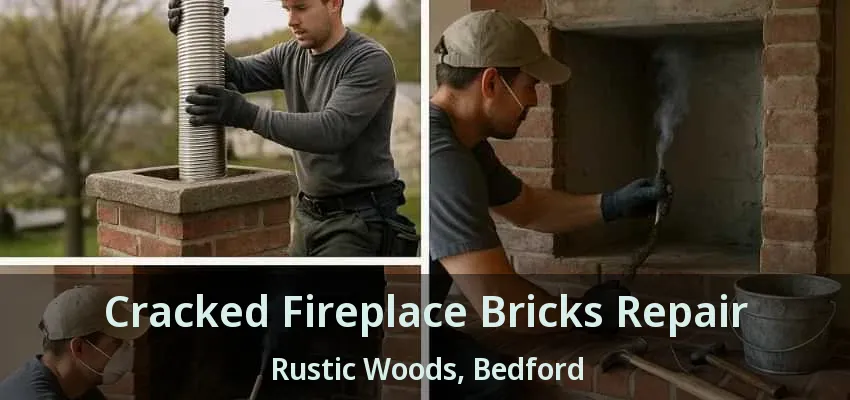 Cracked Fireplace Bricks Repair Rustic Woods, Bedford - TX
