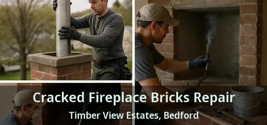 Cracked Fireplace Bricks Repair Timber View Estates, Bedford - TX