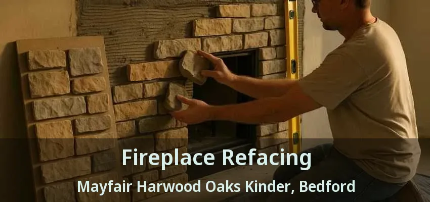 Fireplace Refacing Mayfair Harwood Oaks Kinder, Bedford - TX